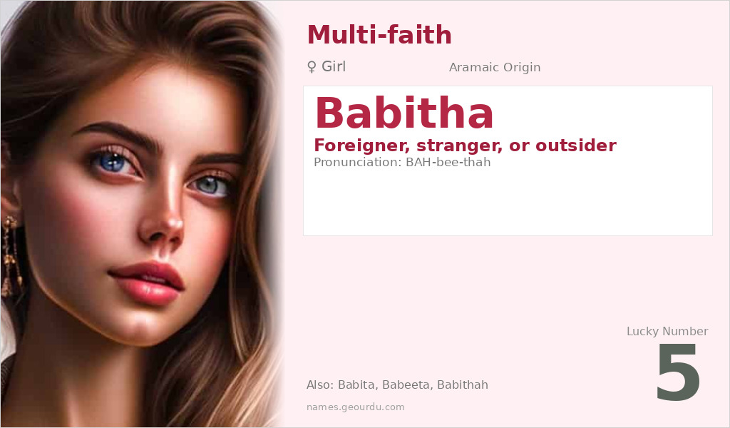 Babitha Name Meaning and Details