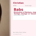Babs Name Meaning and Details