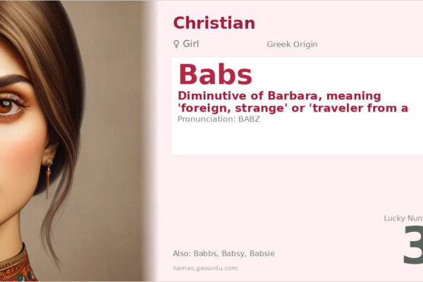 Babs Name Meaning — Greek Origin, Girl Name & Details (2025)