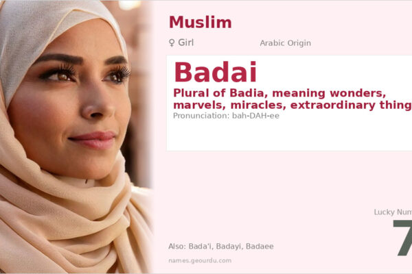 Badai Name Meaning — Arabic Origin, Girl Name & Details (2025)