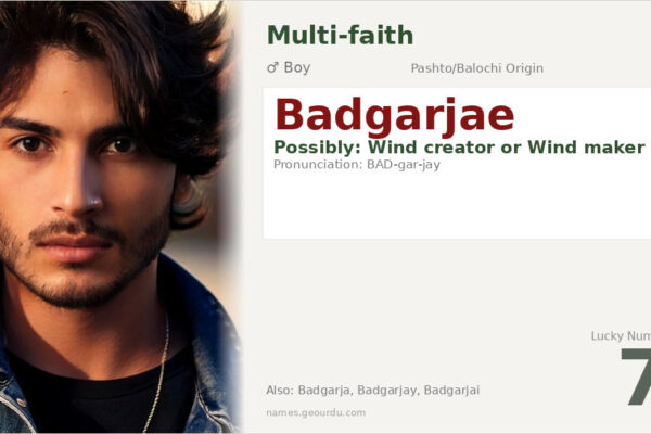 Badgarjae Name Meaning — Origin, Gender & Details (2025)