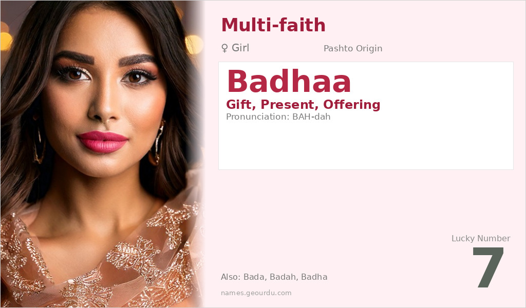Badhaa Name Meaning and Details