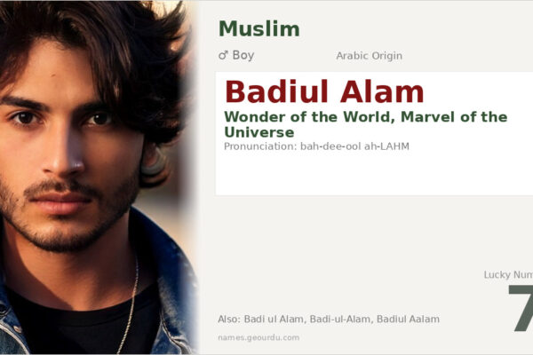 Badiul Alam Meaning — Arabic Origin, Boy Name & Details (2025)
