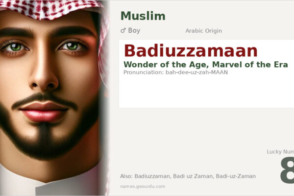 Badiuzzamaan Name Meaning — Arabic Origin, Boy Name & Historical Significance (2025)
