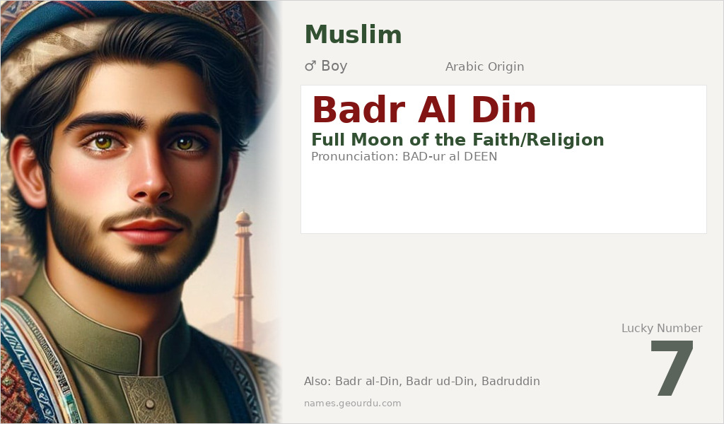 Badr Al Din Name Meaning and Details