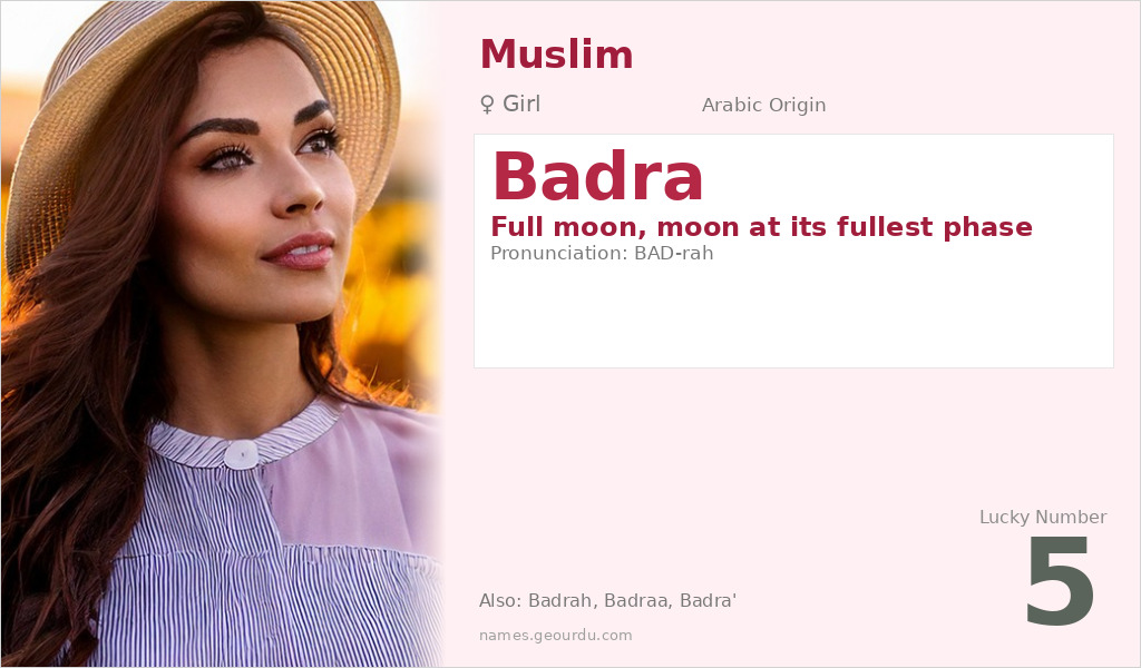 Badra Name Meaning and Details