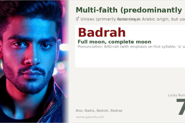 Badrah Name Meaning — Arabic Origin, Gender & Details (2025)