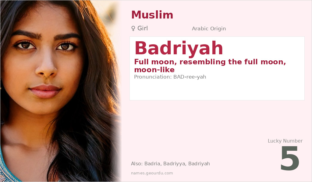Badriyah Name Meaning and Details