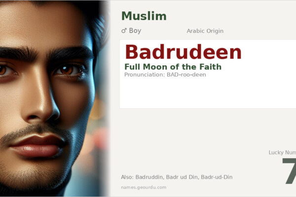 Badrudeen Name Meaning — Arabic Origin, Boy Name & Details (2025)