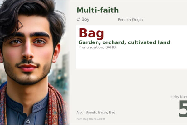 Bag Name Meaning — Persian Origin, Boy Name & Details (2025)