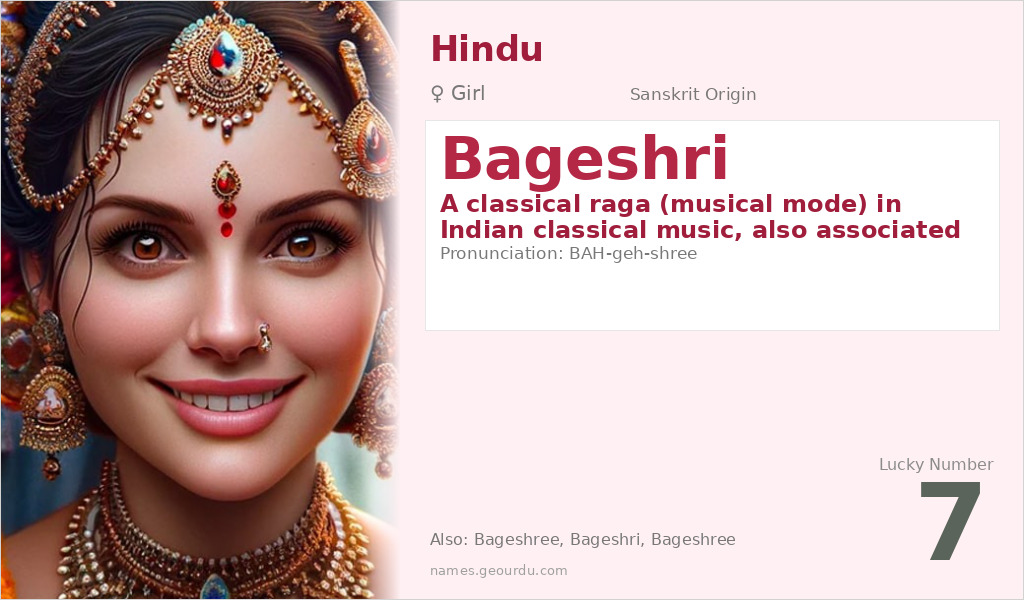 Bageshri Name Meaning and Details