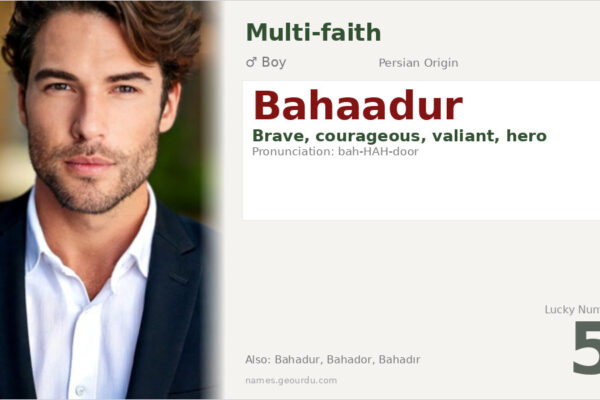 Bahaadur Name Meaning — Persian Origin, Brave & Heroic (2025)