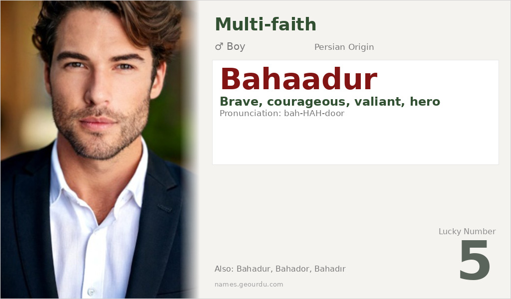 Bahaadur Name Meaning and Details