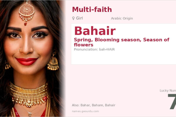 Bahair Name Meaning — Origin, Gender & Details (2025)