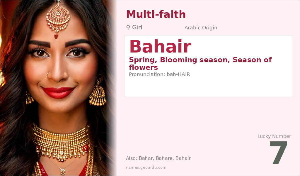 Bahair Name Meaning and Details