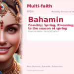 Bahamin Name Meaning and Details