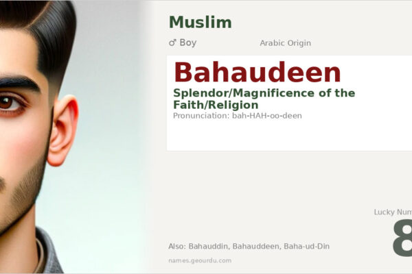 Bahaudeen Name Meaning — Arabic Origin, Boy Name & Details (2025)