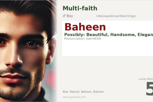 Baheen Name Meaning — Origin, Gender & Details (2025)