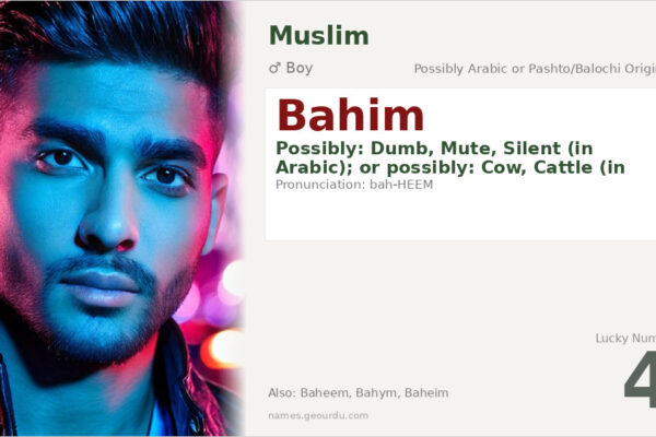 Bahim Name Meaning — Origin, Gender & Details (2025)