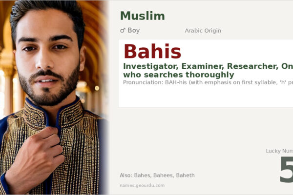 Bahis Name Meaning — Arabic Origin, Boy Name & Details (2025)