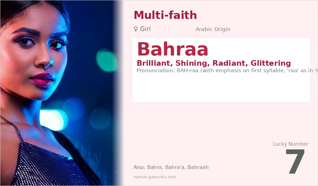 Bahraa Name Meaning and Details