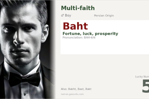 Baht Name Meaning — Persian Origin, Boy Name & Cultural Significance (2025)
