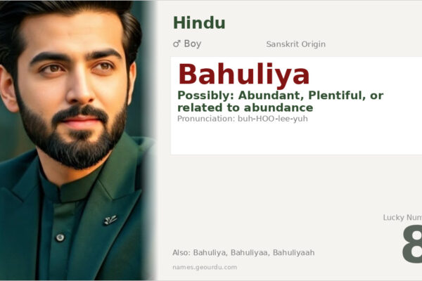 Bahuliya Name Meaning — Origin, Gender & Details (2025)