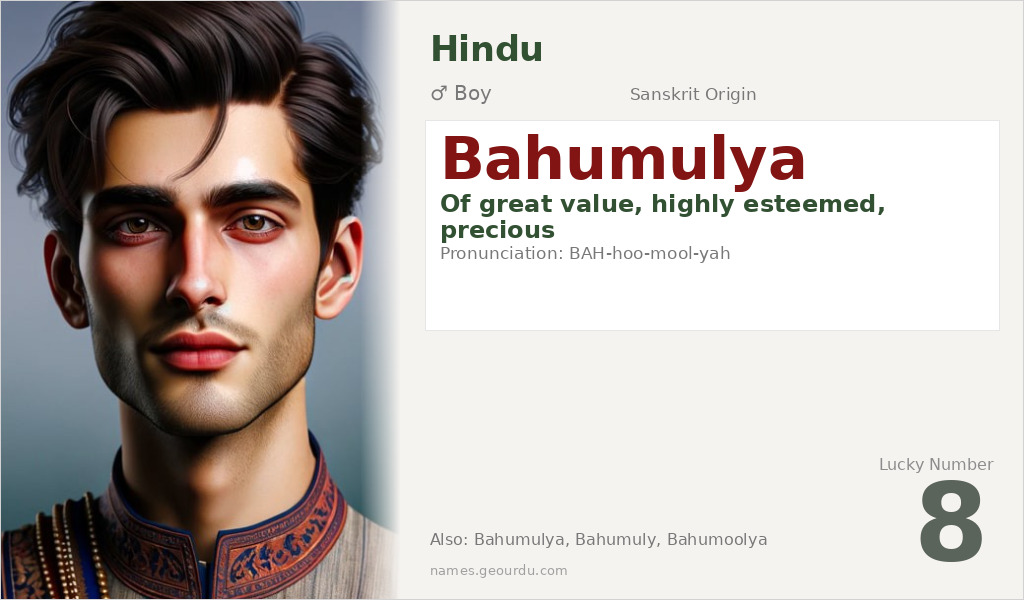 Bahumulya Name Meaning and Details