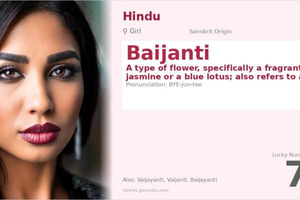Baijanti Name Meaning — Sanskrit Origin, Hindu Girl Name & Details (2025)