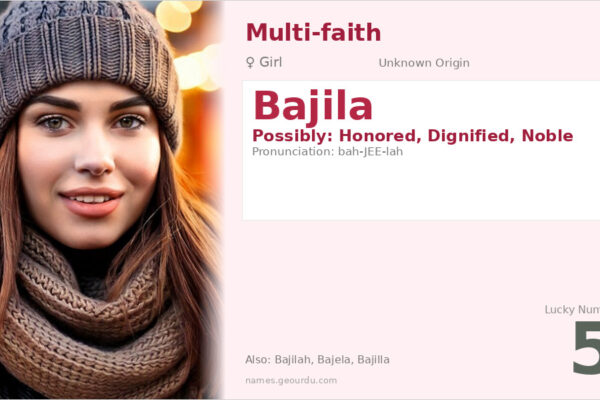 Bajila Name Meaning — Origin, Gender & Details (2025)