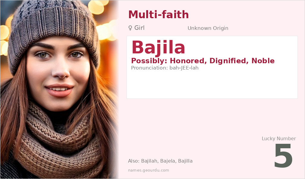 Bajila Name Meaning and Details