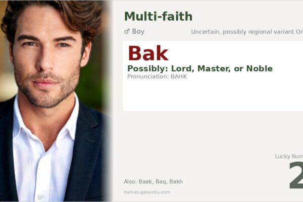 Bak Name Meaning — Origin, Gender & Details (2025)