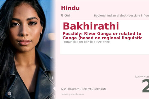 Bakhirathi Name Meaning — Origin, Gender & Details (2025)