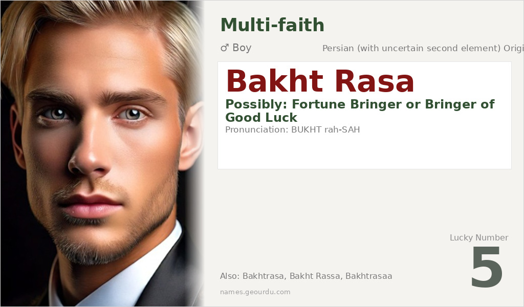 Bakht Rasa Name Meaning and Details