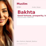 Bakhta Name Meaning and Details