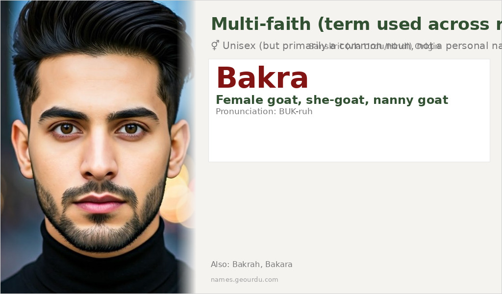Bakra Name Meaning and Details