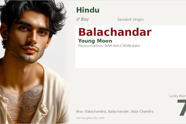 Balachandar Name Meaning — Sanskrit Origin, Boy Name & Details (2025)