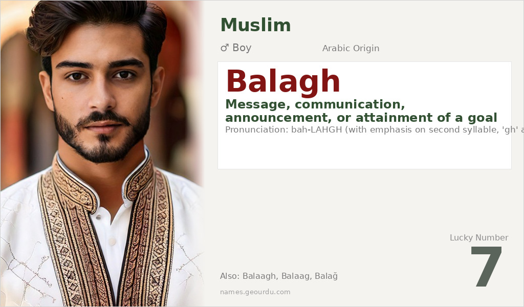 Balagh Name Meaning and Details