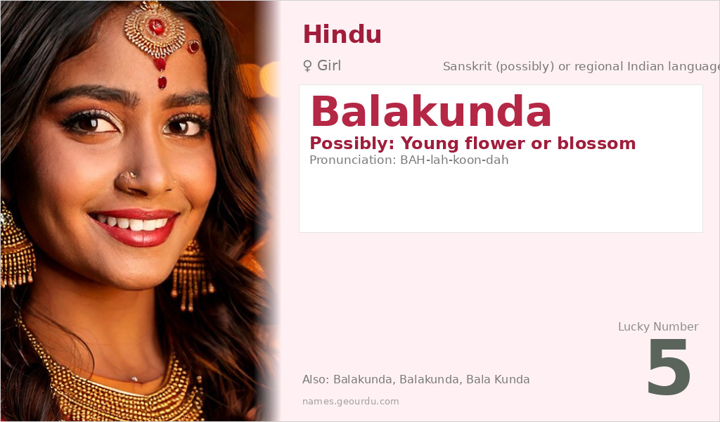 Balakunda Name Meaning and Details