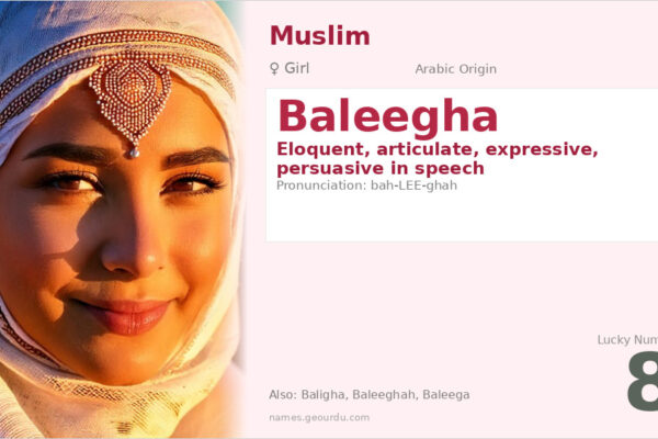 Baleegha Name Meaning — Arabic Origin, Girl Name & Details (2025)