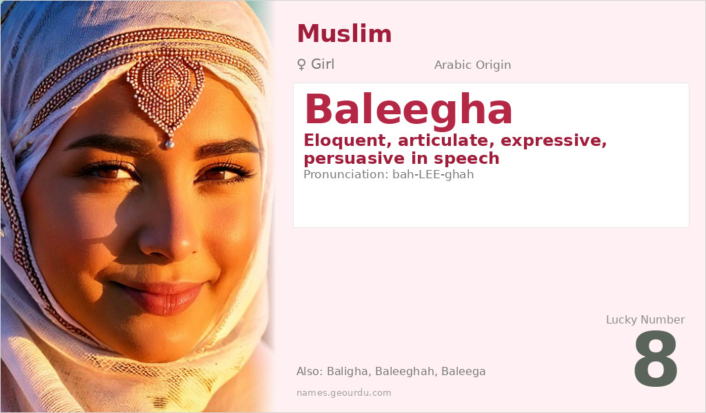 Baleegha Name Meaning and Details