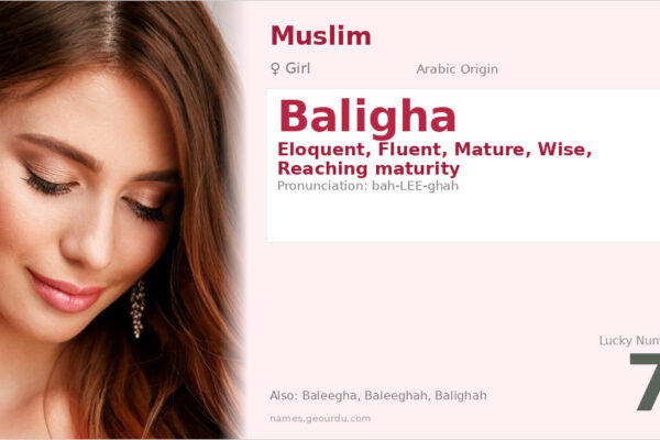 Baligha Name Meaning — Arabic Origin, Girl Name & Details (2025)