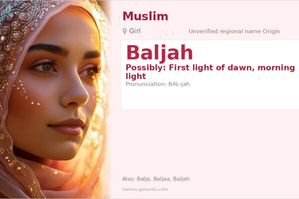Baljah Name Meaning — Origin, Gender & Details (2025)