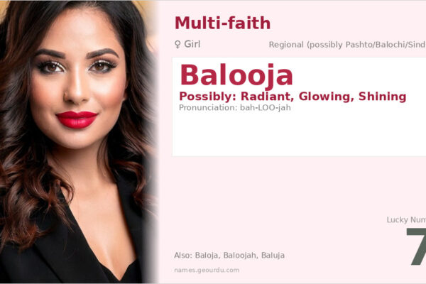Balooja Name Meaning — Origin, Gender & Details (2025)