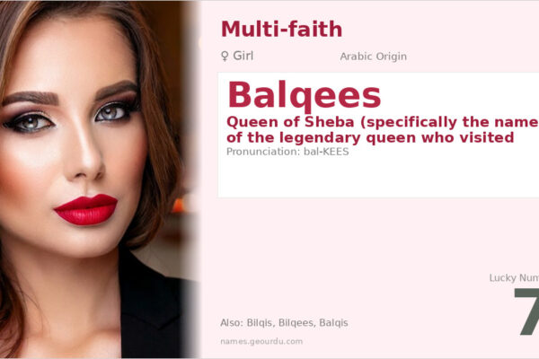 Balqees Name Meaning — Origin, Gender & Details (2025)