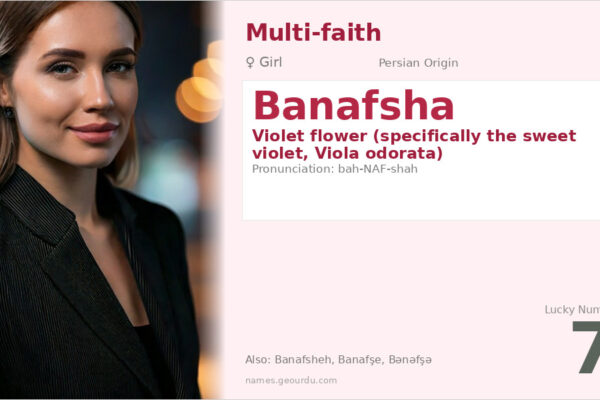 Banafsha Name Meaning — Persian Origin, Girl Name & Details (2025)