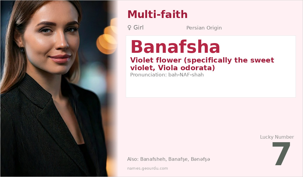 Banafsha Name Meaning and Details