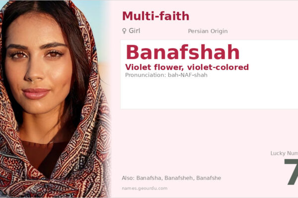 Banafshah Name Meaning — Persian Origin, Violet Flower & Details (2025)