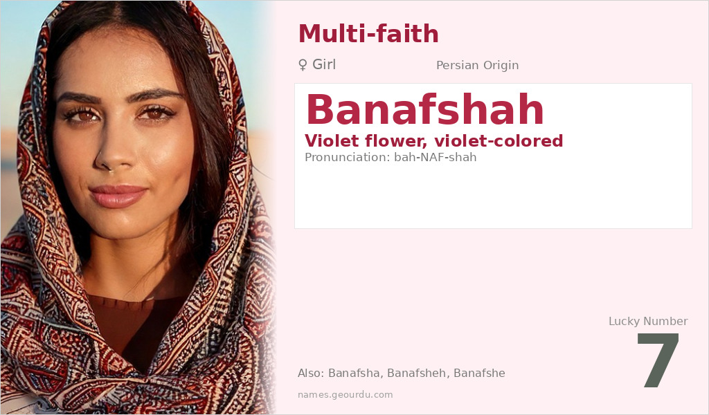 Banafshah Name Meaning and Details