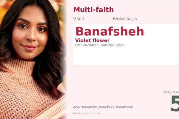 Banafsheh Name Meaning — Persian Origin, Girl Name & Details (2025)